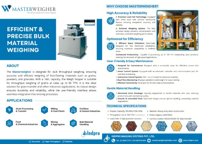 Indpro Engineering, Pune - MasterWeigher Brochure