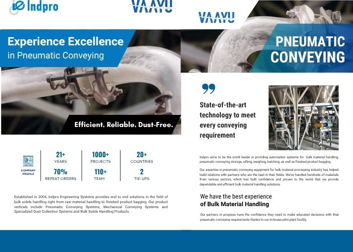 Indpro Engineering,
                                                                Pune - Pneumatic Conveying System Brochure pdf 