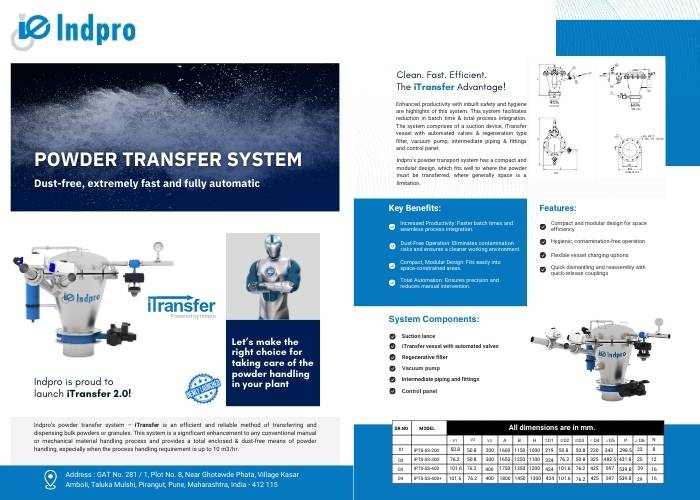 powder transfer system pdf - Indpro Engineering Pune