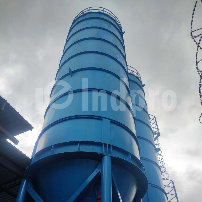 Wheat flour storage silo with food-grade design – Indpro