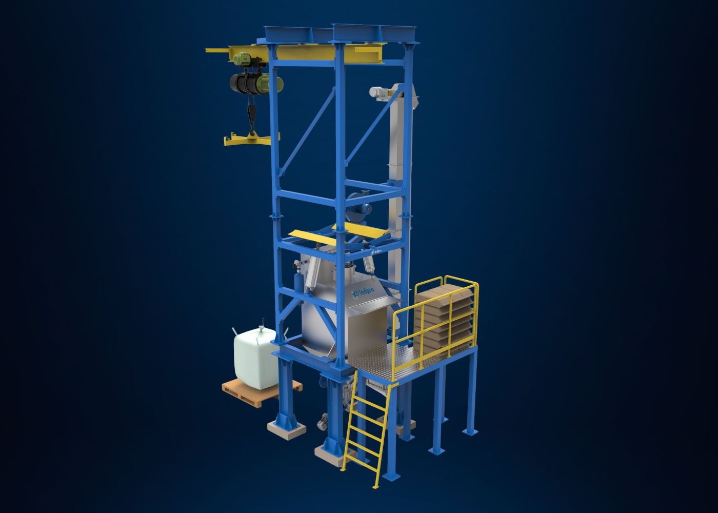 Indpro Engineering, Pune - Powder Transfer System Jumbo Bags To Reactor 