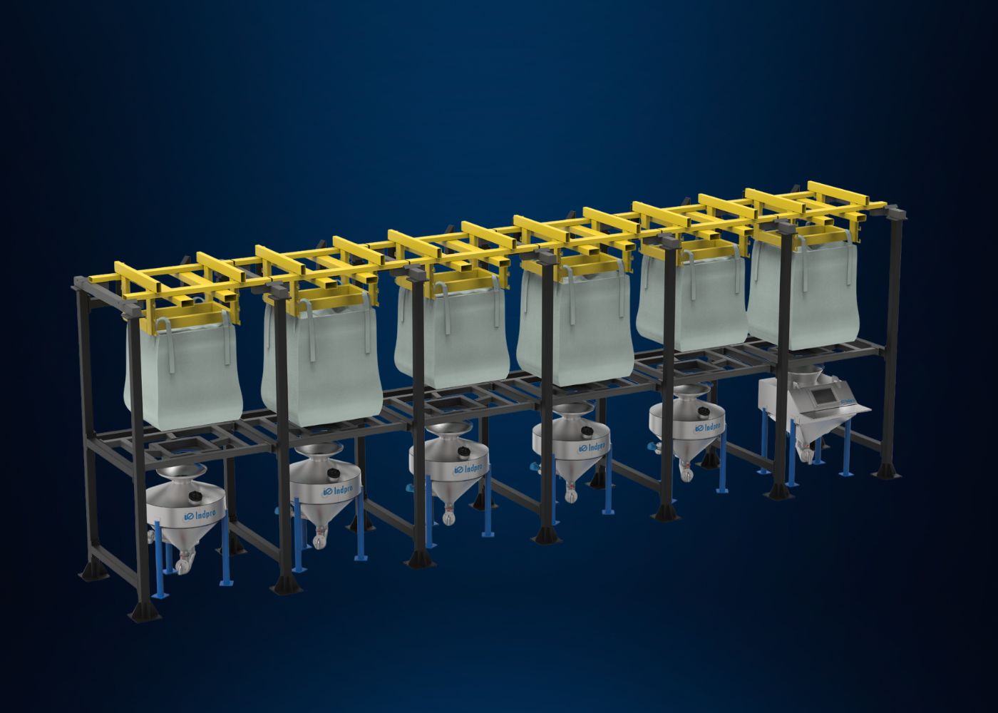 Indpro Engineering, Pune - Powder Transfer System Hopper To Storage Silo 