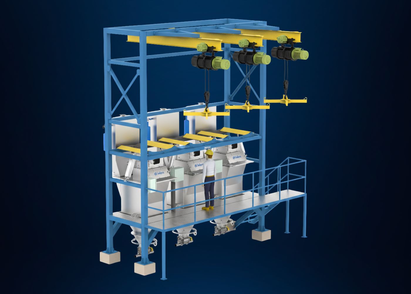 Indpro Engineering, Pune - Powder Transfer System Drums To Reactor 