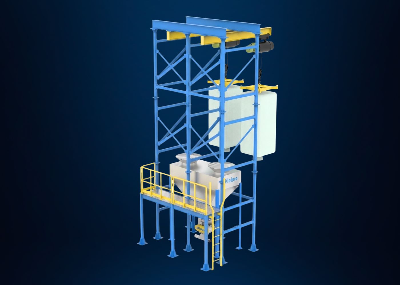 Indpro Engineering, Pune - Powder Transfer System Drums To Mixer 