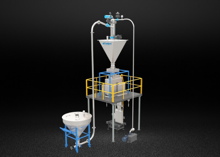 Indpro Engineering, Pune - نظام نقل المسحوق IBC To Bag Packing Machine 