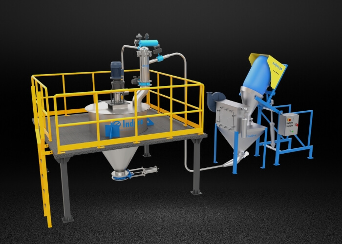 Indpro Engineering, Pune - Powder Transfer System Drums To Mixer 