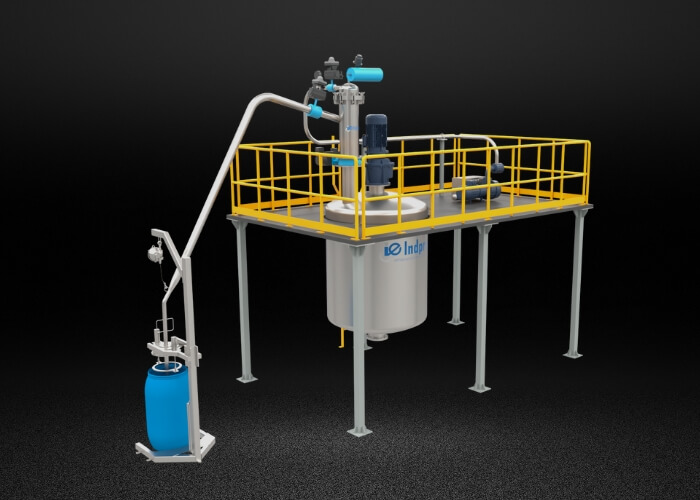 Indpro Engineering, Pune - Powder Transfer System Drums To Reactor 