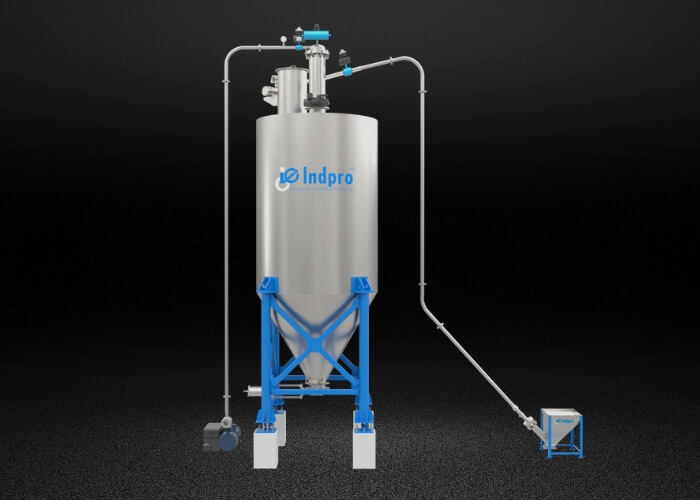 Indpro Engineering, Pune - Powder Transfer System Hopper To Storage Silo 