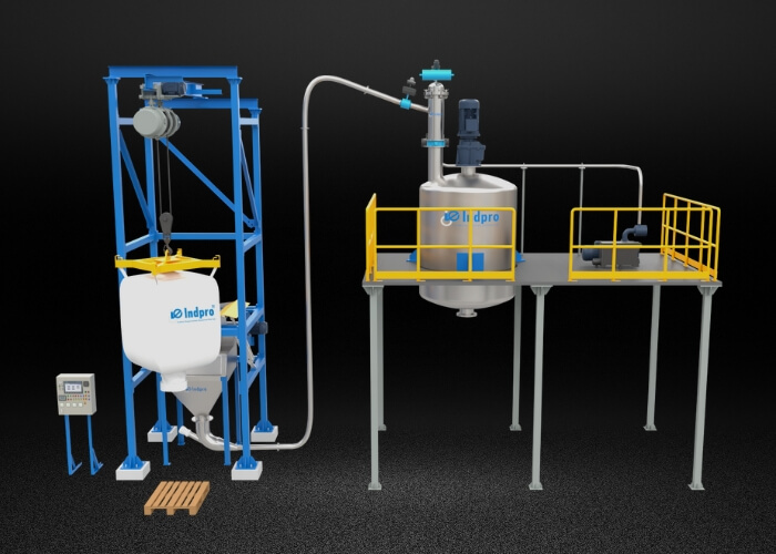 Indpro Engineering, Pune - Powder Transfer System Jumbo Bags To Reactor 