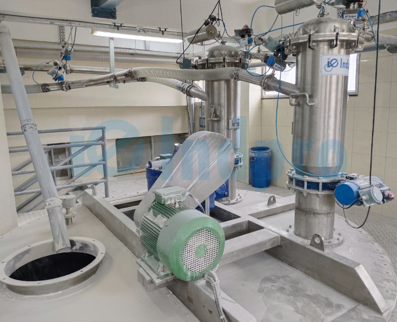 powder transfer system for calcite powder – Indpro